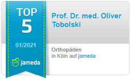 Sporthomedic Praxisklinik Köln Auszeichnung Top 5 Orthopäden in Köln - Jameda - Prof. Dr. med. Oliver Tobolski
